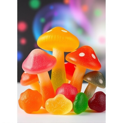 Colorful Magic Mushroom Gummies