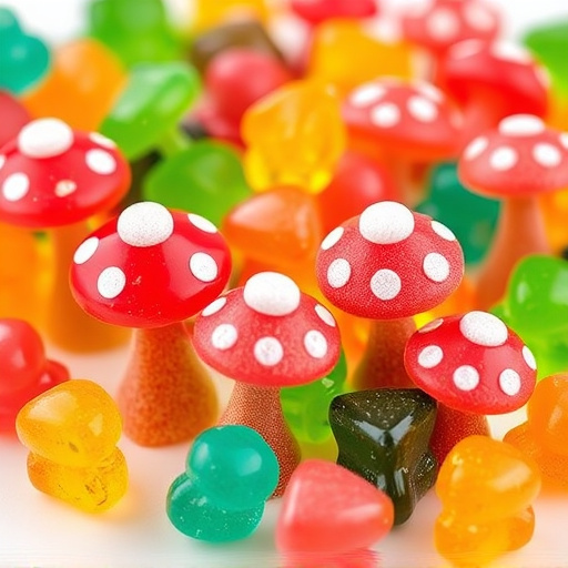 Colorful Magic Mushroom Gummies