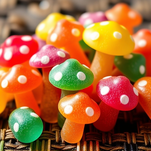 Colorful Magic Mushroom Gummies