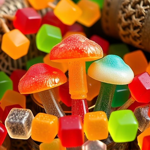Colorful Magic Mushroom Gummies