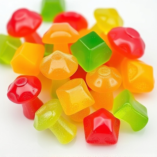 Colorful Magic Mushroom Gummies