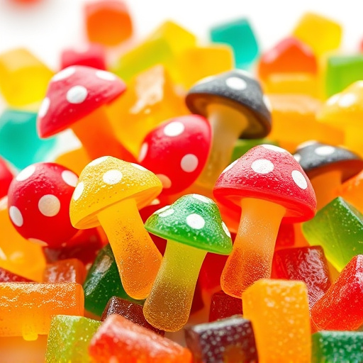 Colorful Magic Mushroom Gummies