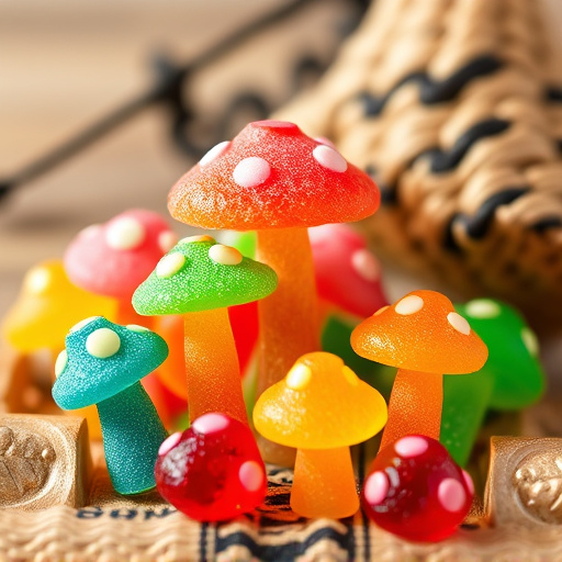 Colorful Magic Mushroom Gummies