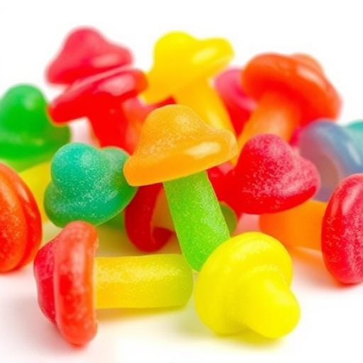 Colorful Magic Mushroom Gummies