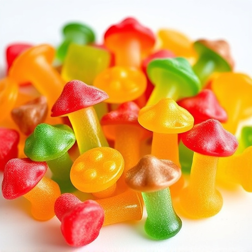 Colorful Magic Mushroom Gummies