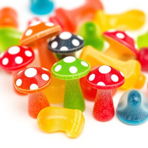 Colorful Magic Mushroom Gummies