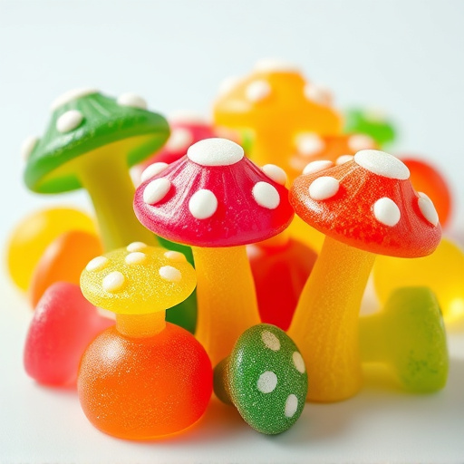 Colorful Magic Mushroom Gummies