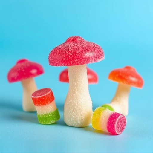 Colorful Magic Mushroom Gummies