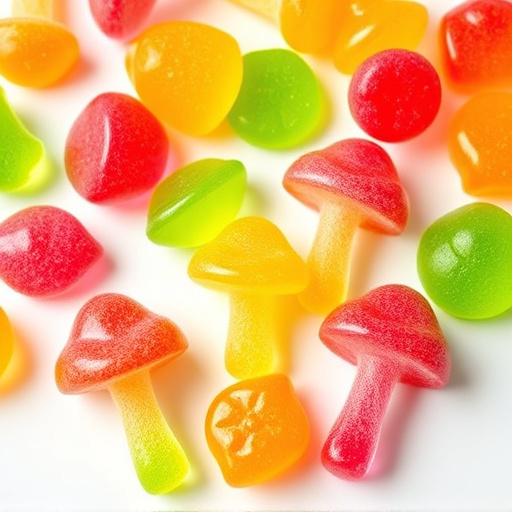 Colorful Magic Mushroom Gummies