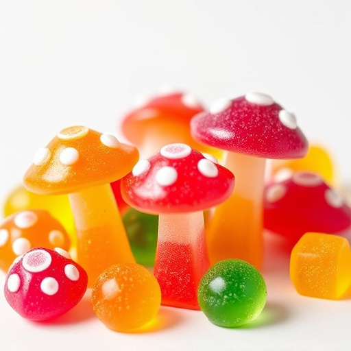 Colorful Magic Mushroom Gummies