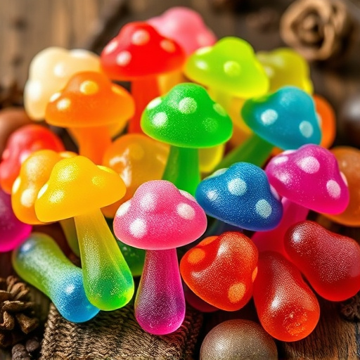 Colorful Magic Mushroom Gummies