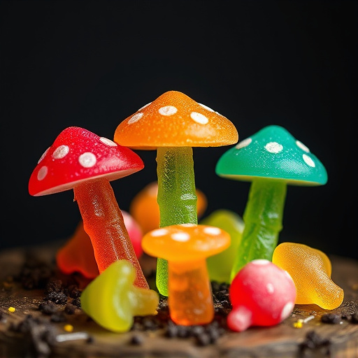 Colorful Magic Mushroom Gummies