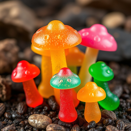 Colorful Magic Mushroom Gummies