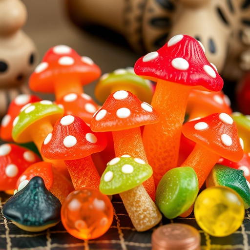 Colorful Magic Mushroom Gummies