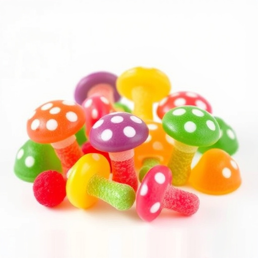 Colorful Magic Mushroom Gummies
