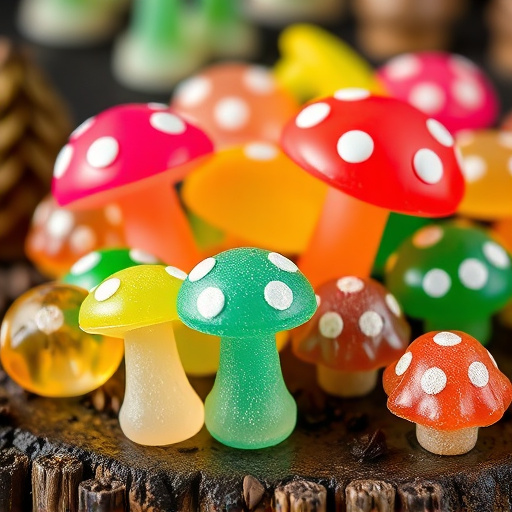 Colorful Magic Mushroom Gummies