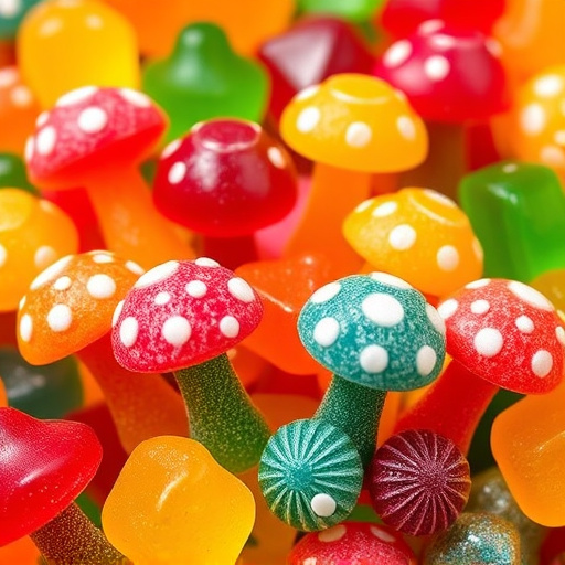 Colorful Magic Mushroom Gummies