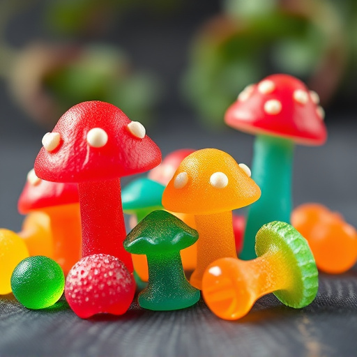 Colorful Magic Mushroom Gummies