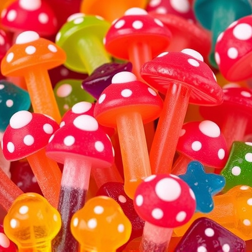 Colorful Magic Mushroom Gummies