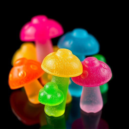 Colorful Magic Mushroom Gummies