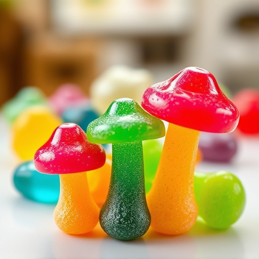 Colorful Magic Mushroom Gummies