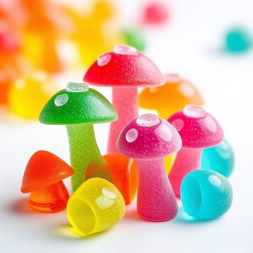 Colorful Magic Mushroom Gummies