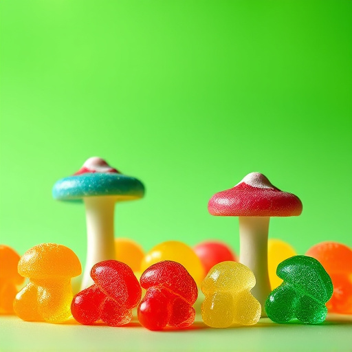 Colorful Magic Mushroom Gummies