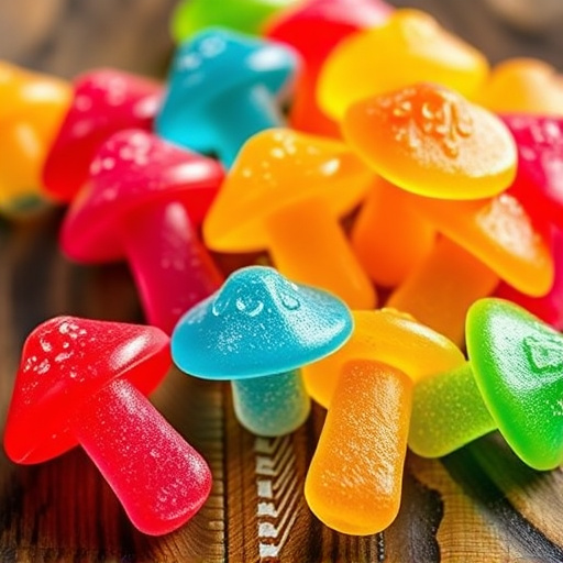 Colorful Magic Mushroom Gummies