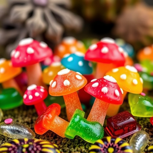 Colorful Magic Mushroom Gummies