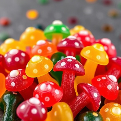 Colorful Magic Mushroom Gummies