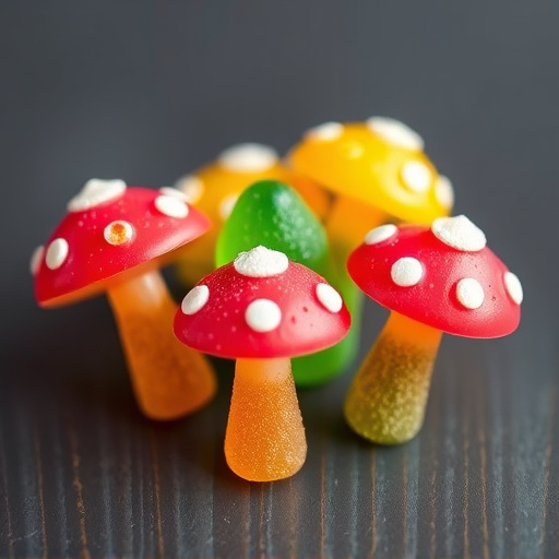Colorful Magic Mushroom Gummies