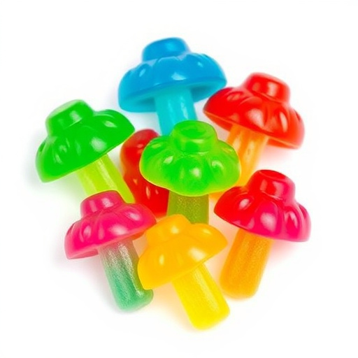 Colorful Magic Mushroom Gummies