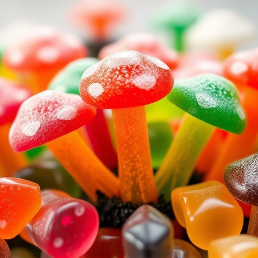 Colorful Magic Mushroom Gummies