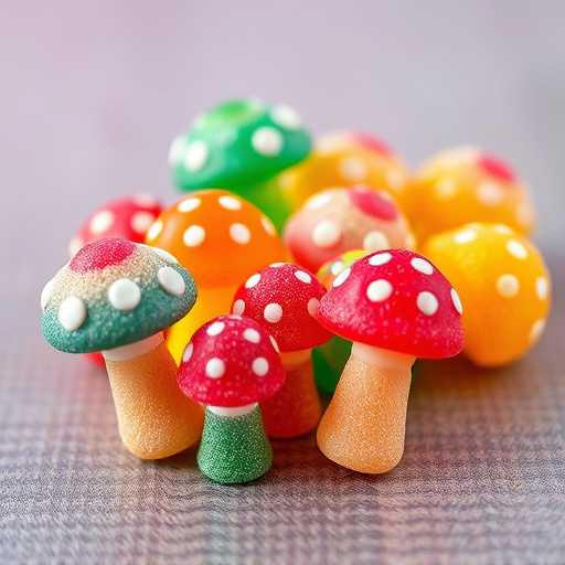 Colorful Magic Mushroom Gummies