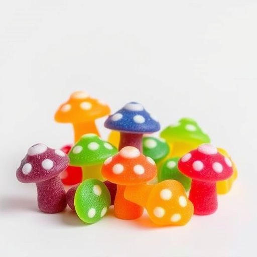 Colorful Magic Mushroom Gummies