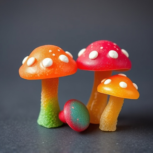 Colorful Magic Mushroom Gummies