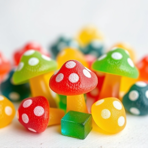 Colorful Magic Mushroom Gummies