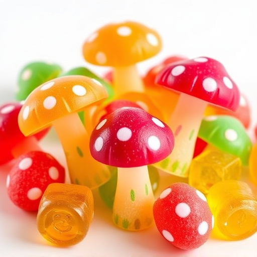 Colorful Magic Mushroom Gummies