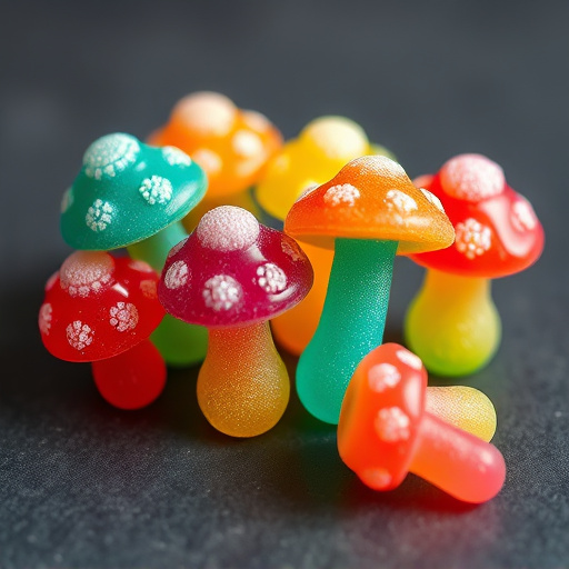Colorful Magic Mushroom Gummies
