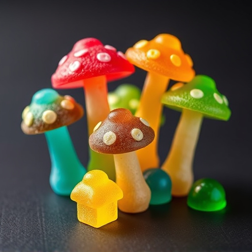 Colorful Magic Mushroom Gummies