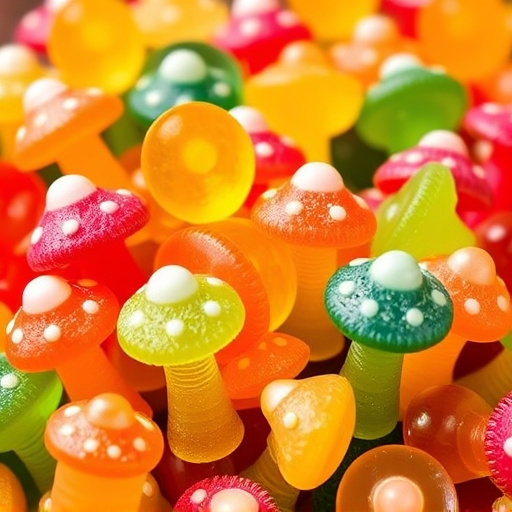Colorful Magic Mushroom Gummies