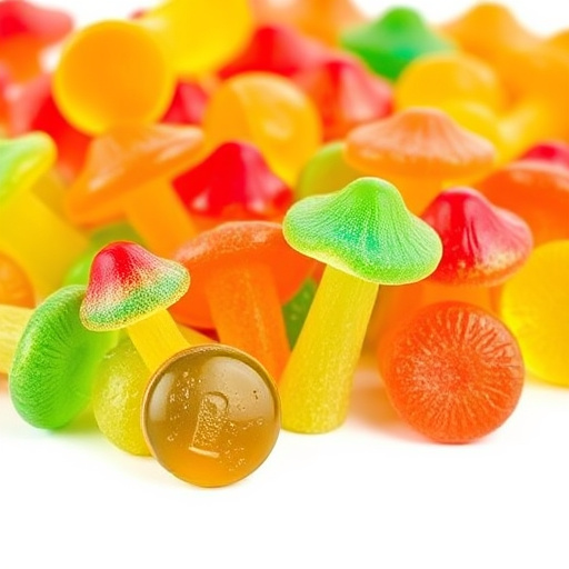 Colorful Magic Mushroom Gummies