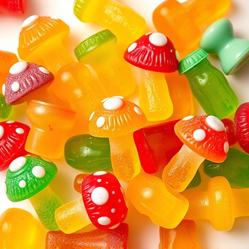 Colorful Magic Mushroom Gummies