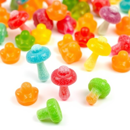 Colorful Magic Mushroom Gummies