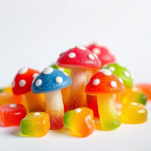 Colorful Magic Mushroom Gummies