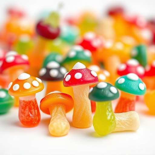 Colorful Magic Mushroom Gummies