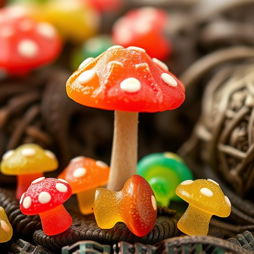 Colorful Magic Mushroom Gummies