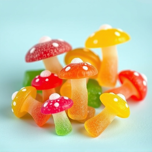 Colorful Magic Mushroom Gummies