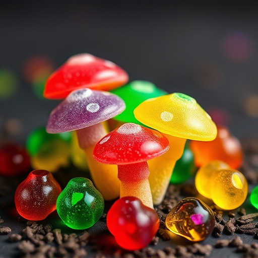 Colorful Magic Mushroom Gummies