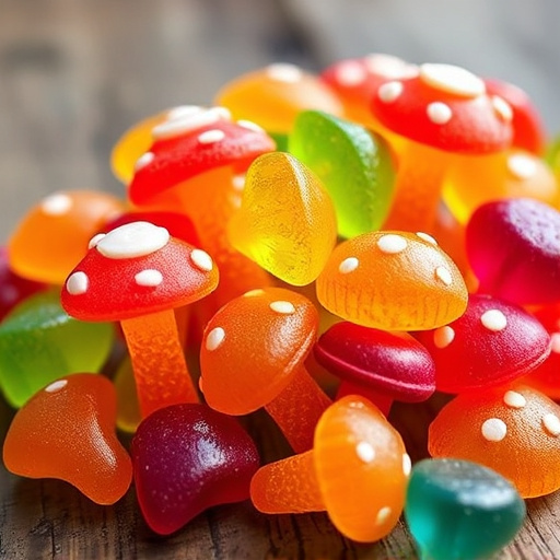 Colorful Magic Mushroom Gummies